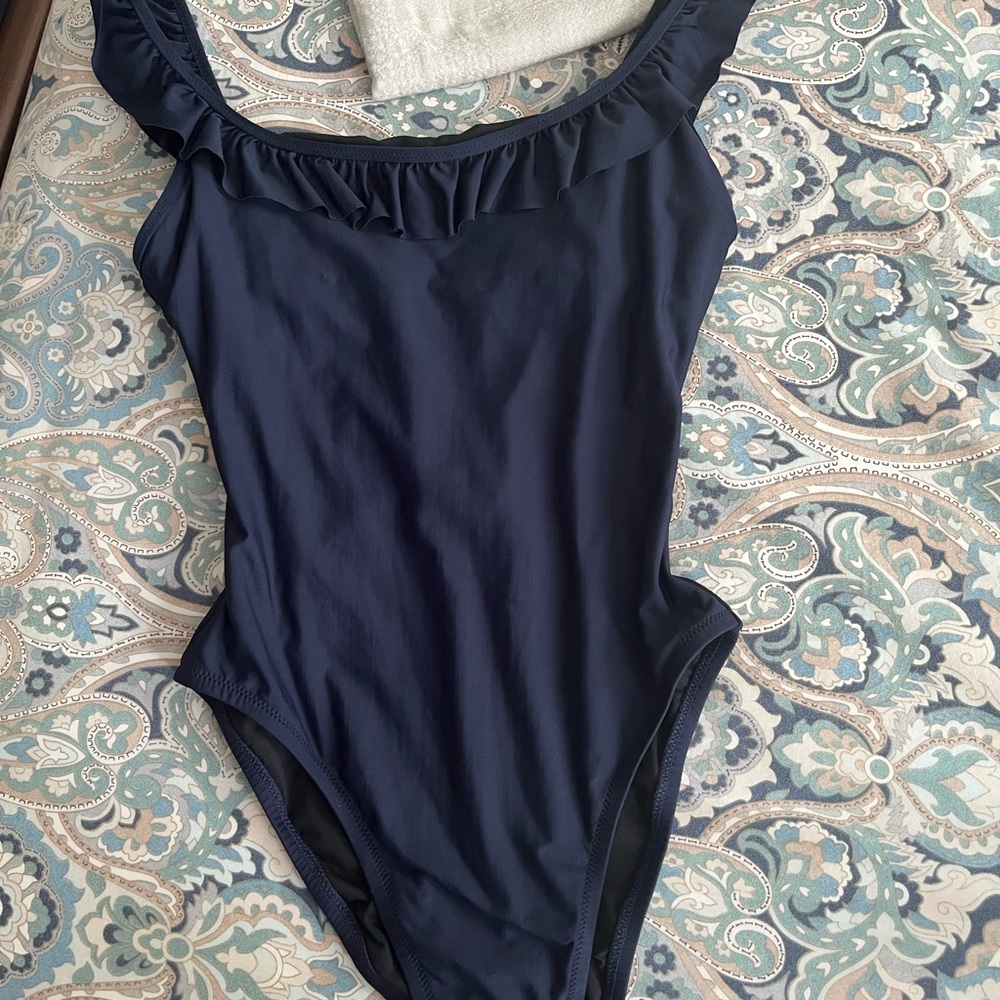 NWOT. J. Crew Navy bathing suit
